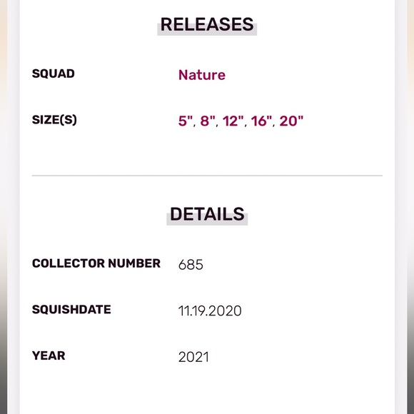 Squishmallow
Original Kellytoy
Jackie the Purple Plush
12” - Picture 2 of 9